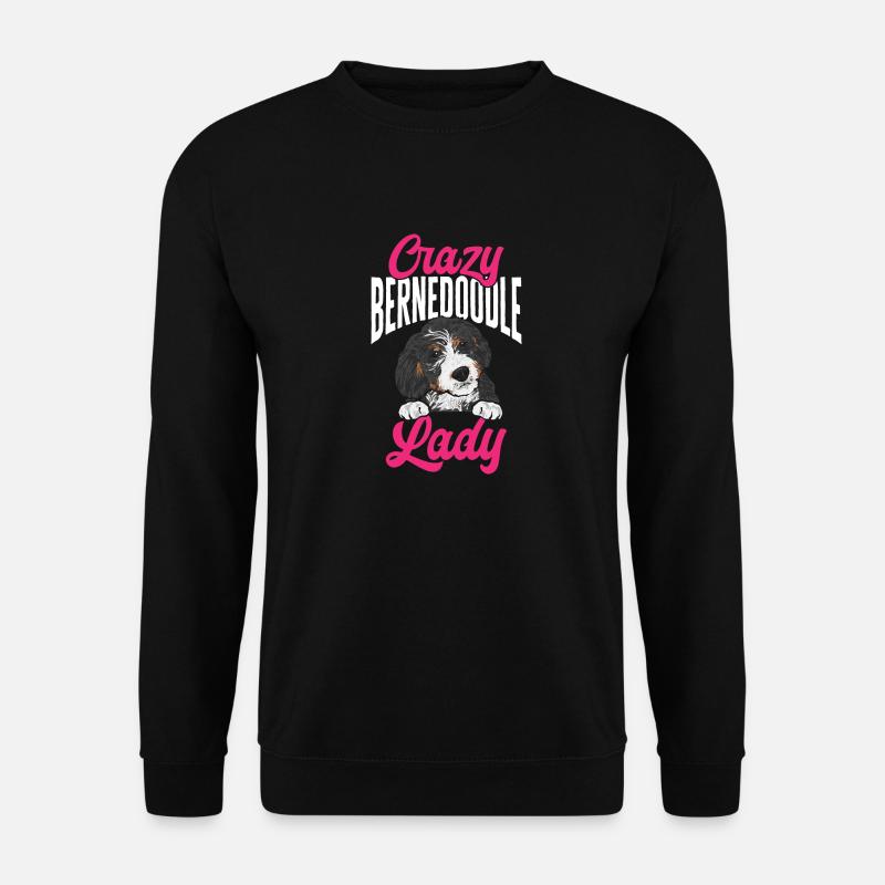 Bernedoodle Dog - Unisex Sweatshirt - black