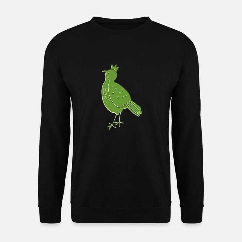 vogel grün - Unisex Pullover - Schwarz