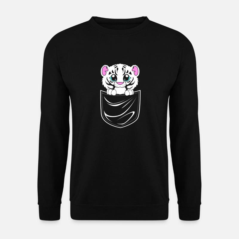 Weißer Tiger - Unisex Pullover - Schwarz