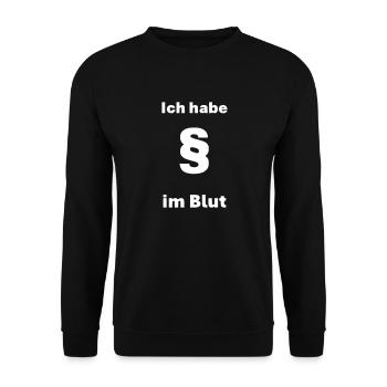 J’ai des paragraphes dans le sang - Sweat-shirt Unisexe - noir - Devant - Alina (178cm) & Michal (187cm)