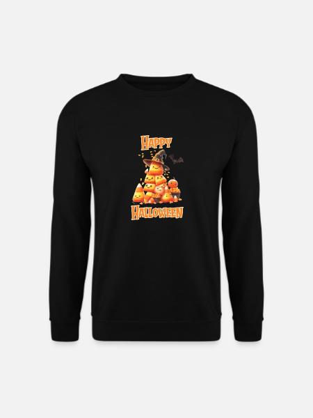Halloween - Piramide di caramelle di Halloween felice - Felpa unisex - nero