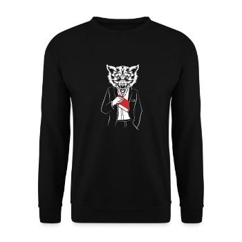 Werewolf - Unisex Sweatshirt - black - Front - Alina (178cm) & Michal (187cm)