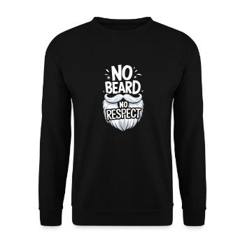 Bart Schnurrbart Bärtige Männer - Unisex Pullover - Schwarz - Vorne - Alina (178cm) & Michal (187cm)