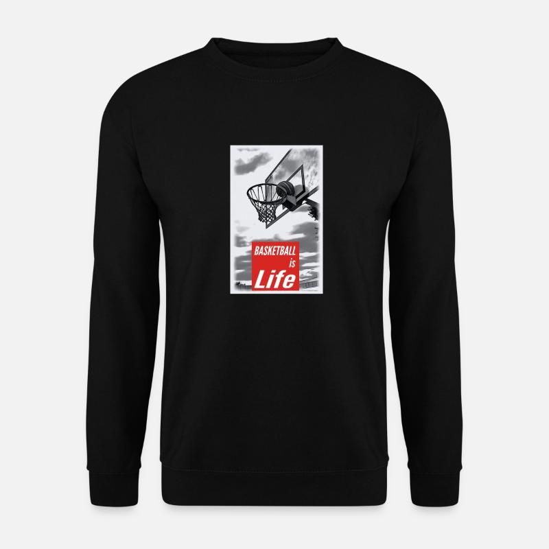 Ball is life - Unisex Pullover - Schwarz