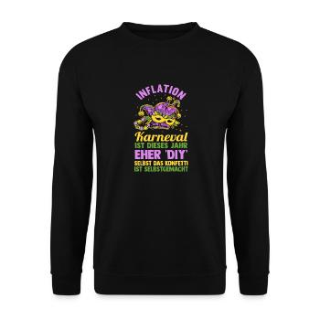 Costume de carnaval Carnaval - Sweat-shirt Unisexe - noir - Devant - Alina (178cm) & Michal (187cm)