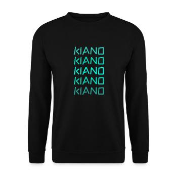 Kiano comme prénom - Sweat-shirt Unisexe - noir - Devant - Alina (178cm) & Michal (187cm)