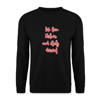 Ich bin ein Kölner - Unisex Pullover - Schwarz - Vorne - Alina (178cm) & Michal (187cm)