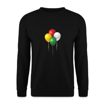Balloons for carnival or carnival - Unisex Sweatshirt - black - Front - Alina (178cm) & Michal (187cm)
