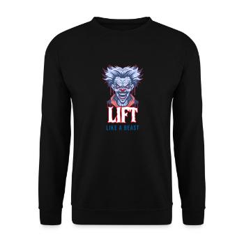 Heben Sie wie ein Tierclown - Unisex Pullover - Schwarz - Vorne - Alina (178cm) & Michal (187cm)