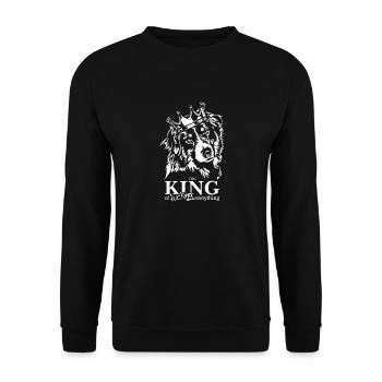 BERGER AUSTRALIEN Roi de tout Wilsigns - Sweat-shirt Unisexe - noir - Devant - Alina (178cm) & Michal (187cm)