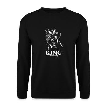 CANE CORSO King Dog Dog Dog Wilsigns - Unisex Sweatshirt - black - Front - Alina (178cm) & Michal (187cm)