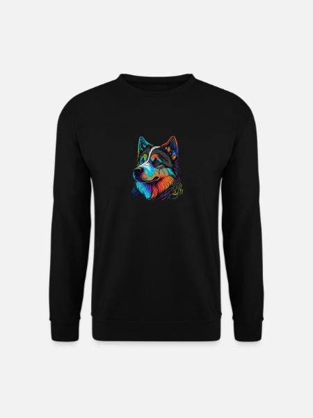 NICE HUSKY - Unisex Sweatshirt - black