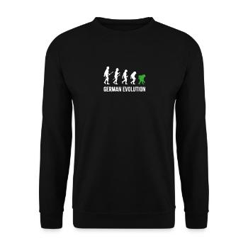 German Evolution - Unisex Pullover - Schwarz - Vorne - Alina (178cm) & Michal (187cm)