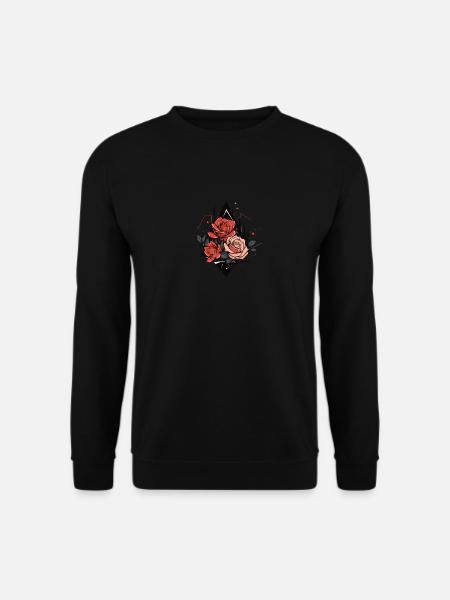 Red Roses - Unisex Sweatshirt - black