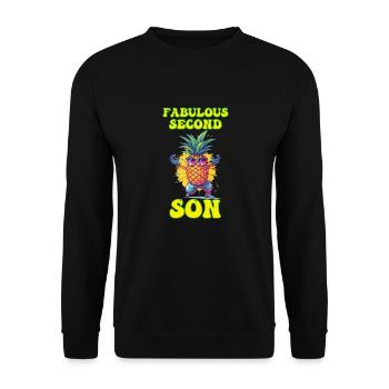 Fabulous Second Son Siblings Younger - Unisex Sweatshirt - black - Front - Alina (178cm) & Michal (187cm)