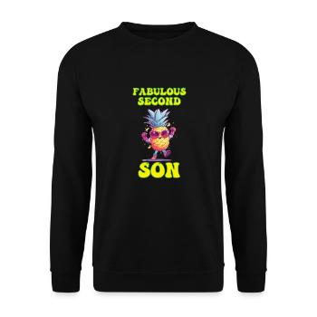 Fabulous Second Son Siblings Younger - Unisex Sweatshirt - black - Front - Alina (178cm) & Michal (187cm)