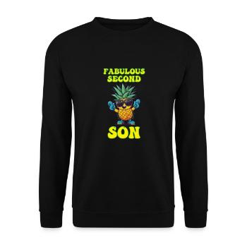 Fabulous Second Son Siblings Younger - Unisex Sweatshirt - black - Front - Alina (178cm) & Michal (187cm)