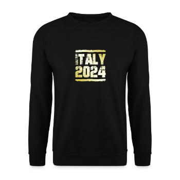 Italie 2024 Médaille d’or - Sweat-shirt Unisexe - noir - Devant - Alina (178cm) & Michal (187cm)