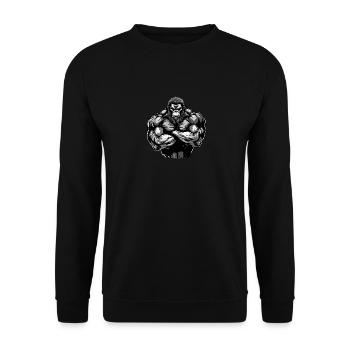 Muscles de la bête de gorille - Sweat-shirt Unisexe - noir - Devant - Alina (178cm) & Michal (187cm)