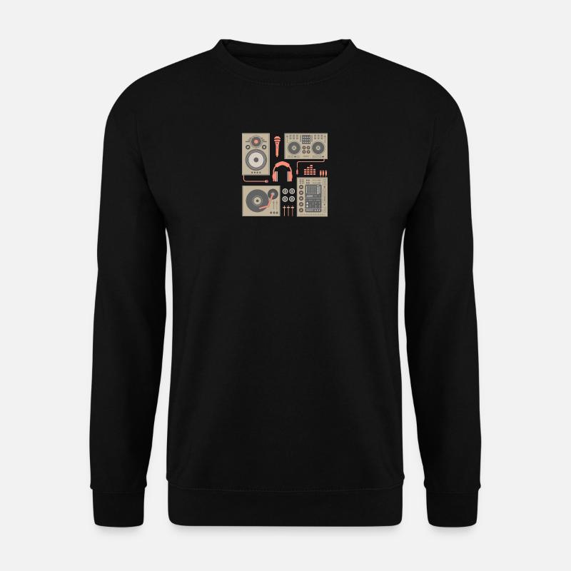 DJ Turntable set - Unisex Sweatshirt - black
