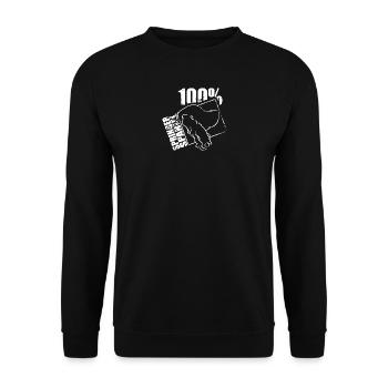SPRINGER SPANIEL 100 - Unisex Sweatshirt - black - Front - Alina (178cm) & Michal (187cm)