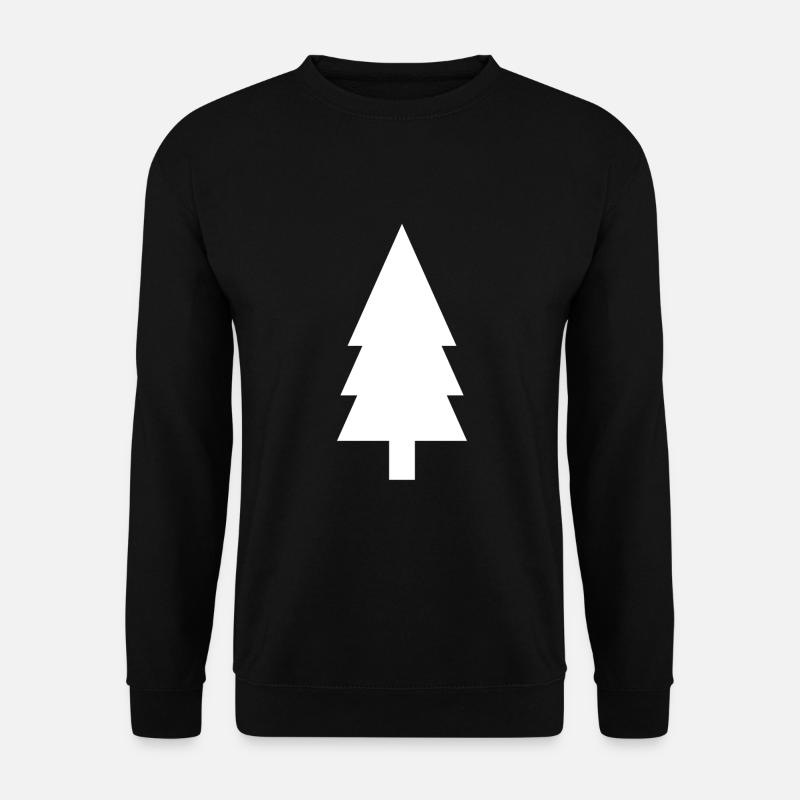 Tanne Silhouette - Unisex Pullover - Schwarz