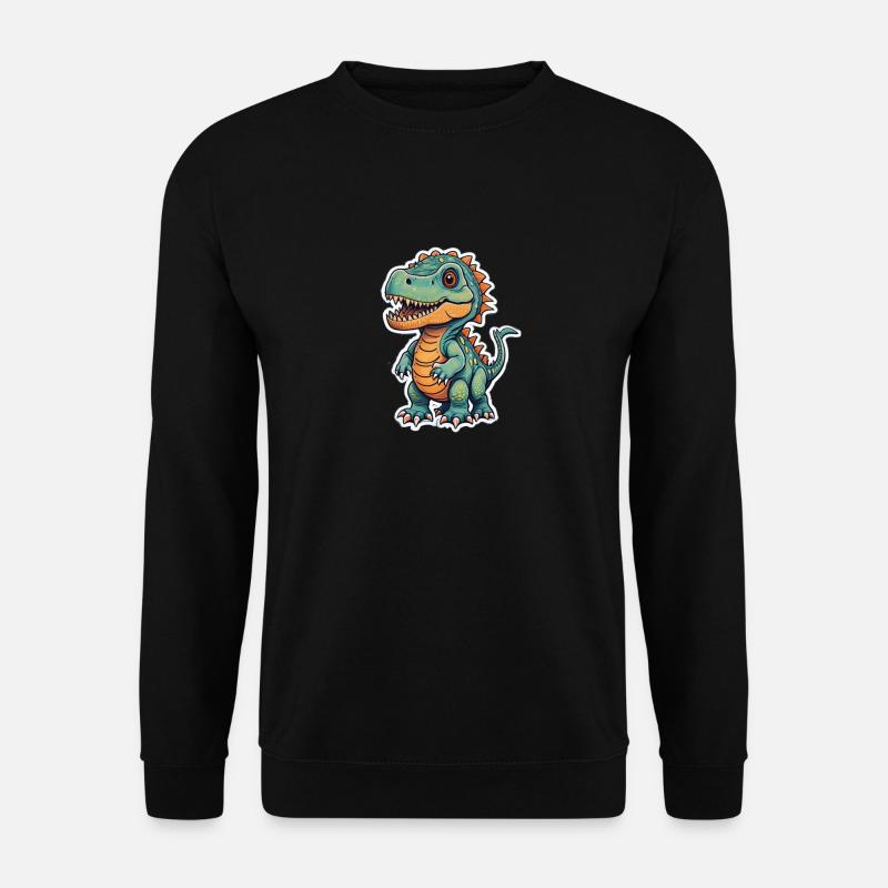 Dino - Unisex Pullover - Schwarz