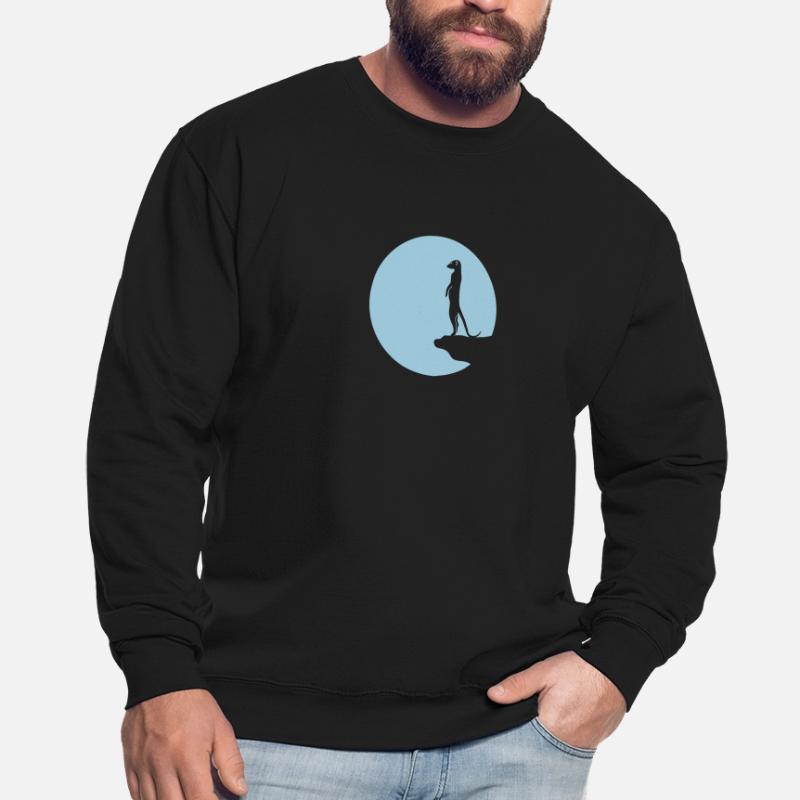 suricate lune Sweat-shirt Unisexe