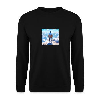 Kollektion Premium - Unisex Pullover - Schwarz - Vorne - Alina (178cm) & Michal (187cm)