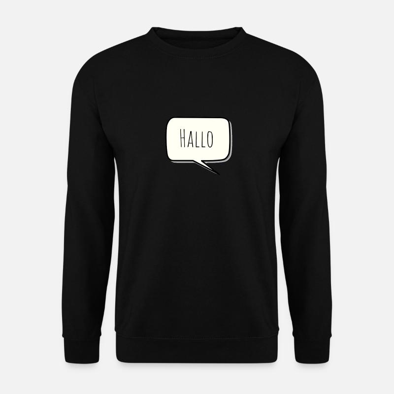 Hello - Unisex Sweatshirt - black