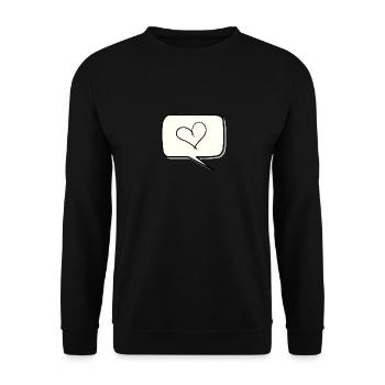 Balloon - Unisex Sweatshirt - black - Front - Alina (178cm) & Michal (187cm)