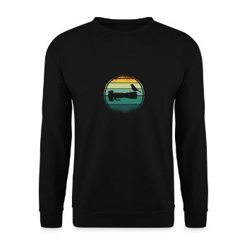 Nature photography | Long lens | Bird Before The - Unisex Sweatshirt - black - Front - Alina (178cm) & Michal (187cm)