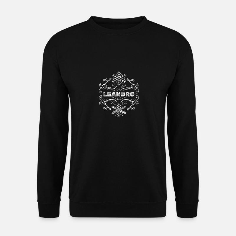 Ice flake Leandro - Unisex Sweatshirt - black