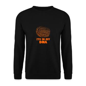 Its in my DNA Basketball - Unisex Pullover - Schwarz - Vorne - Alina (178cm) & Michal (187cm)