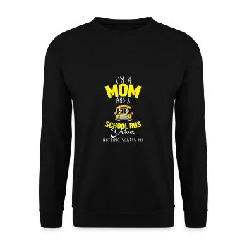 School Bus Driver School Bus - Unisex Sweatshirt - black - Front - Alina (178cm) & Michal (187cm)