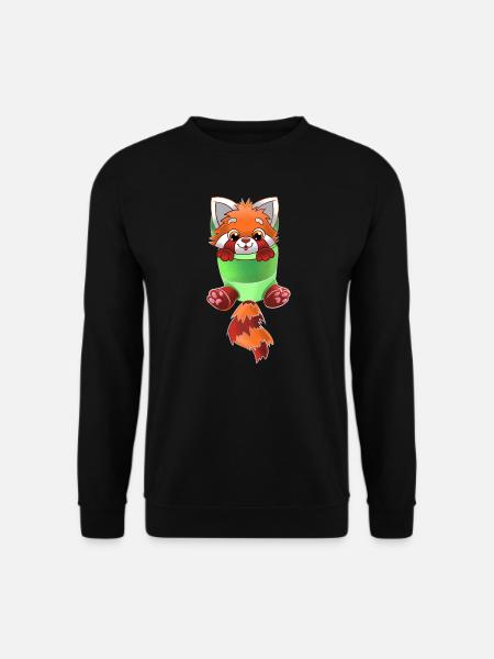 Red Panda Baby Sling - Unisex Sweatshirt - black