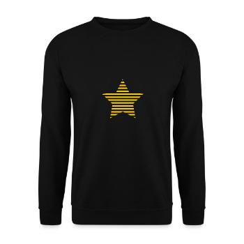 STAR. STARS. STAR. STARS. FEAST. ANNIVERSARY - Unisex Sweatshirt - black - Front - Alina (178cm) & Michal (187cm)