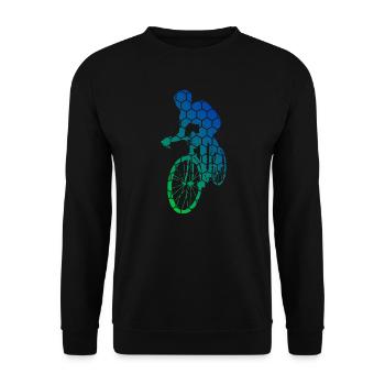 Roadbike Rennrad Rennradfahren Rennradfahrer - Unisex Pullover - Schwarz - Vorne - Alina (178cm) & Michal (187cm)