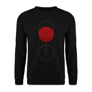 Wein Fein : Le T-shirt parfait pour la joie de vivre - Sweat-shirt Unisexe - noir - Devant - Alina (178cm) & Michal (187cm)