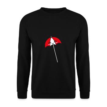 Sweet parasol Kawaii - Unisex Sweatshirt - black - Front - Alina (178cm) & Michal (187cm)