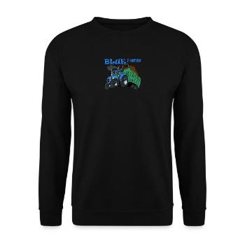 mouvement i bleu - Sweat-shirt Unisexe - noir - Devant - Alina (178cm) & Michal (187cm)