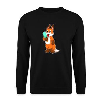 Popsicles de renard - Sweat-shirt Unisexe - noir - Devant - Alina (178cm) & Michal (187cm)