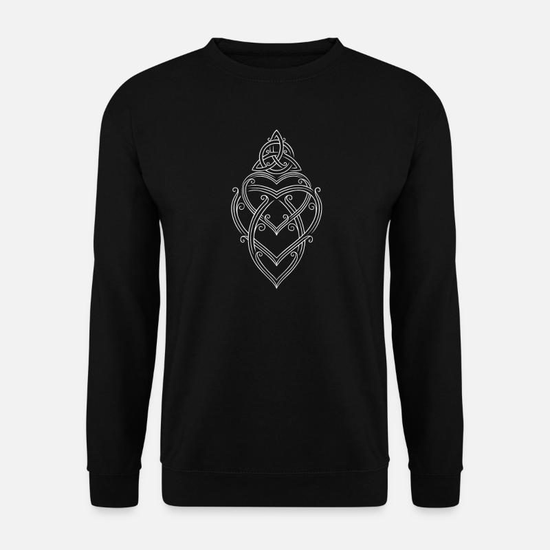 Mutterknoten Trinity Symbol Triqueta Triquetra - Unisex Pullover - Schwarz