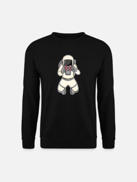 Astronaut Fotograf Fotografie - Unisex Pullover - Schwarz