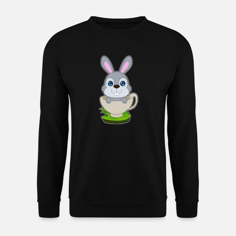 Mug lapin - Sweat-shirt Unisexe - noir