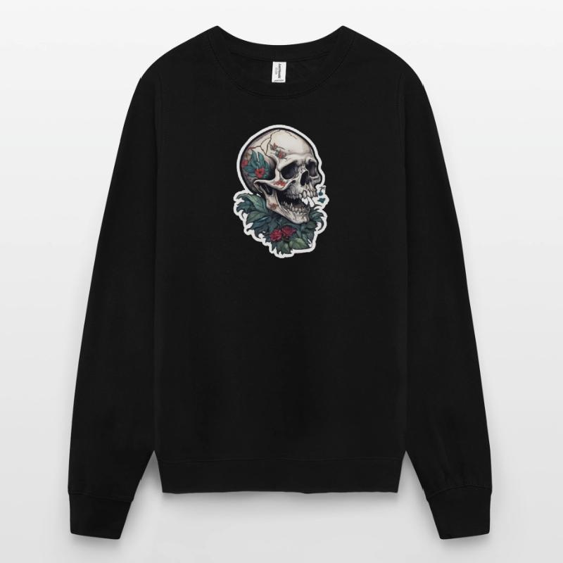 Conception de crâne d’impression de tatouage Sweat-shirt Unisexe