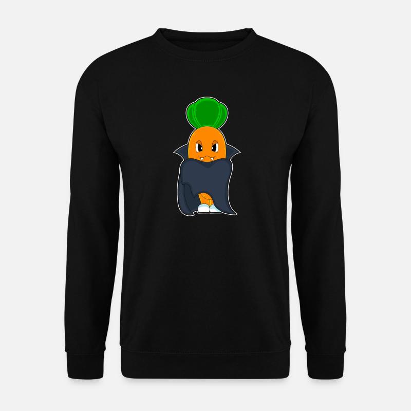 Carrot Halloween Vampire - Unisex Sweatshirt - black