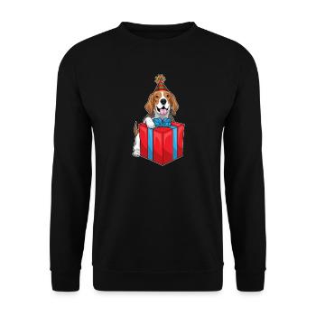 Forfait anniversaire Beagle - Sweat-shirt Unisexe - noir - Devant - Alina (178cm) & Michal (187cm)
