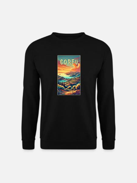 Korfu Griechenland Paradies Design - Unisex Pullover - Schwarz