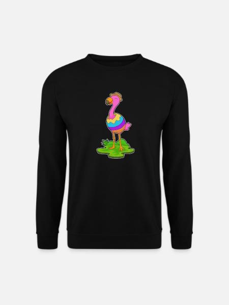 Oeuf de Pâques Flamingo - Sweat-shirt Unisexe - noir
